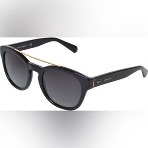 DOLCE & GABBANA DG 4274 BLACK Sunglasses w. Gold Trim
